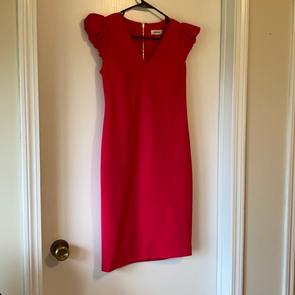 NWT Calvin Klein Pink Sheath Dress